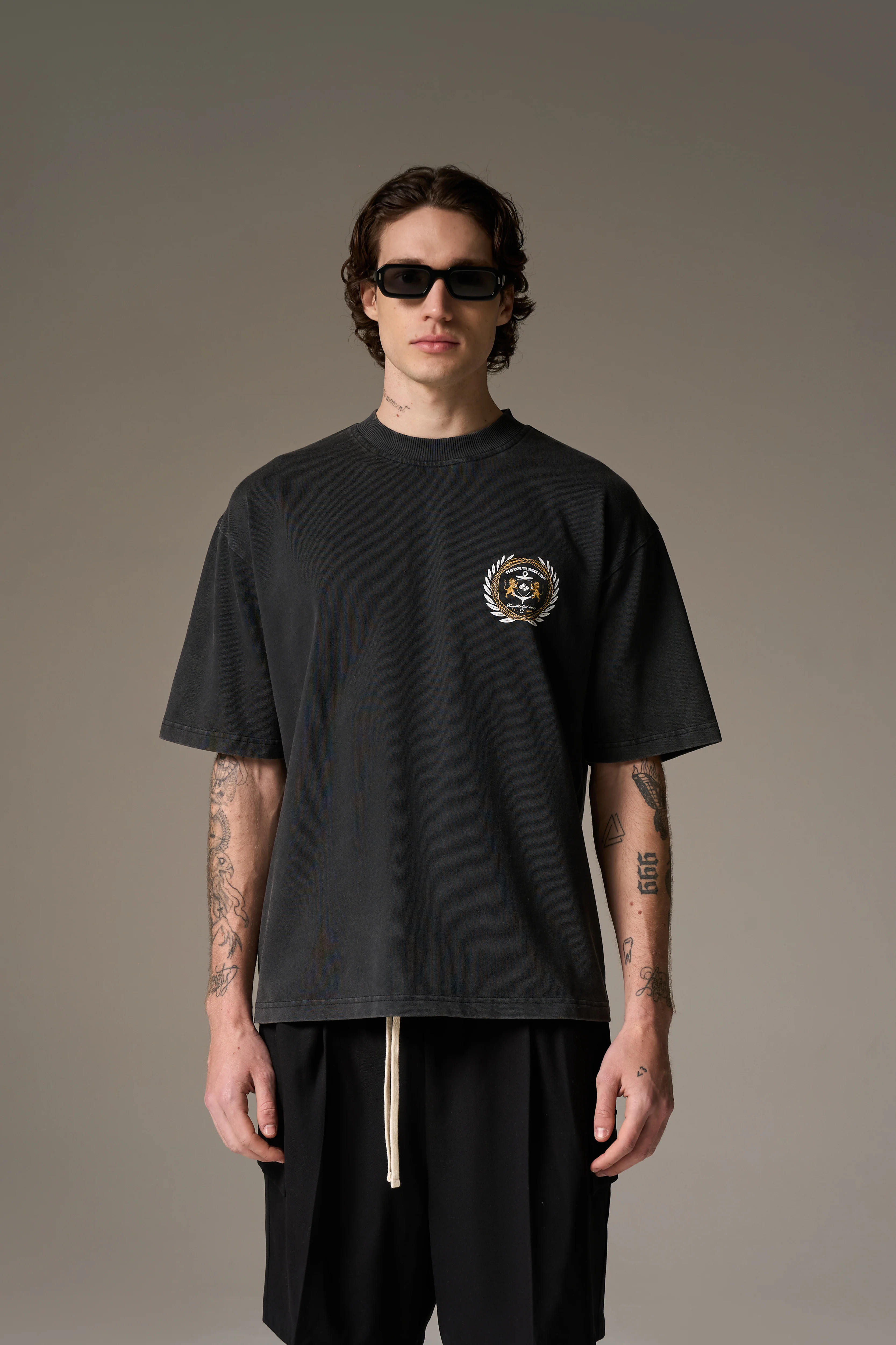YACHT CLUB GRAPHIC T-SHIRT - WASHED BLACK - Image 8